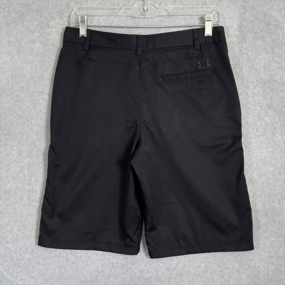 Under Armour Shorts Boys Sz 18 Loose Black Junior - Picture 2 of 9